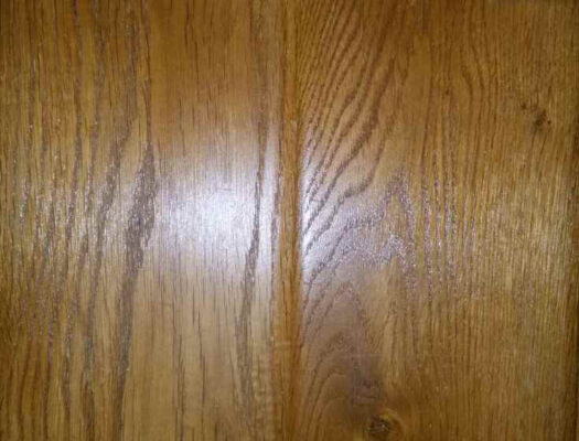 engineered wood floor board after oiling