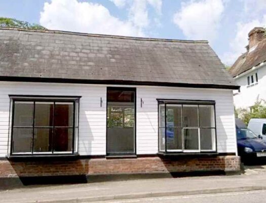 front elevation of the shop before works started 1