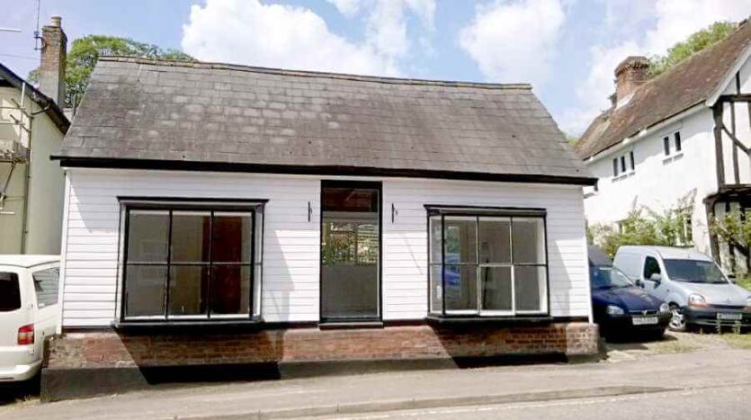 front elevation of the shop before works started 1