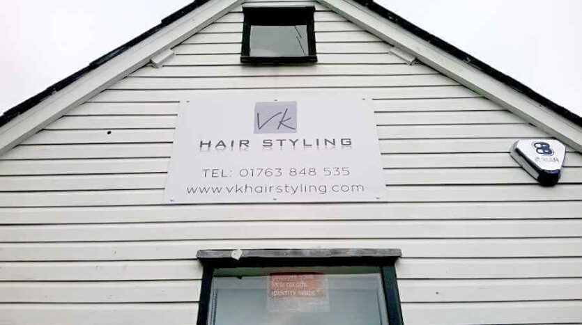 gable end shop sign