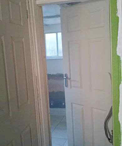 kitchen door from shop