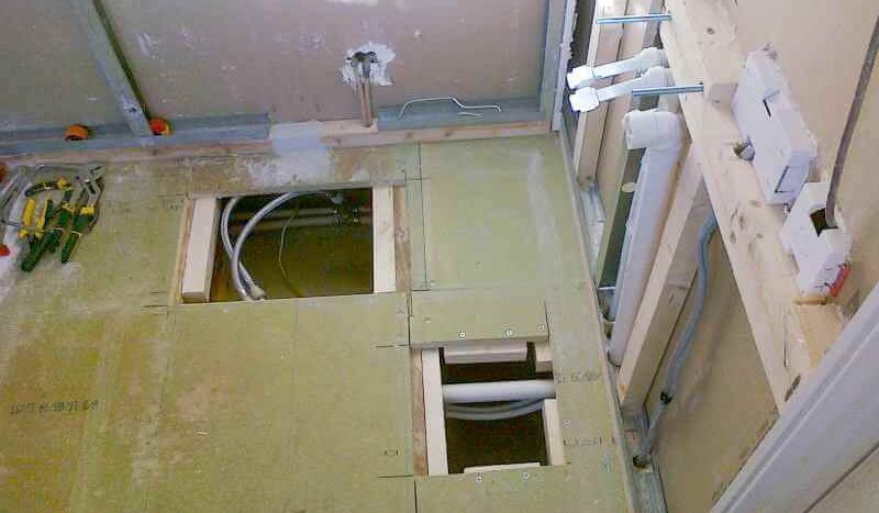 new pipes installed for basin 1