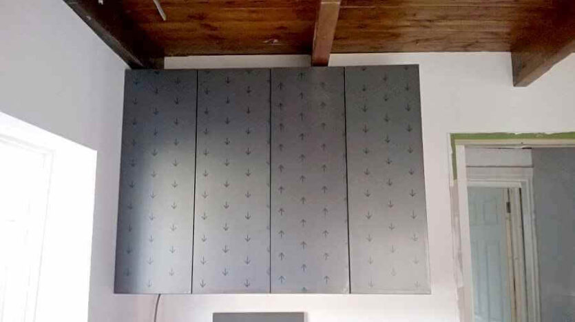 tall 900mm units put up in back wash area on WC wall