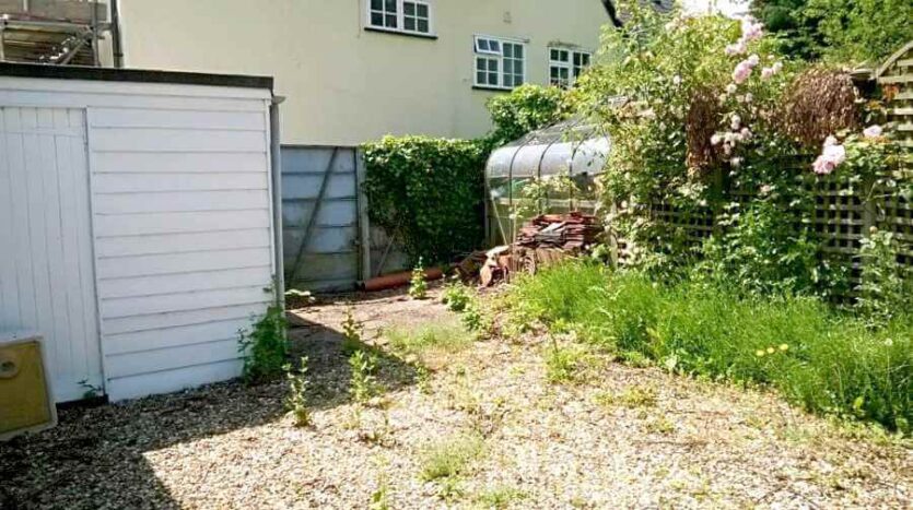 view of exterior area and side of lean to extension