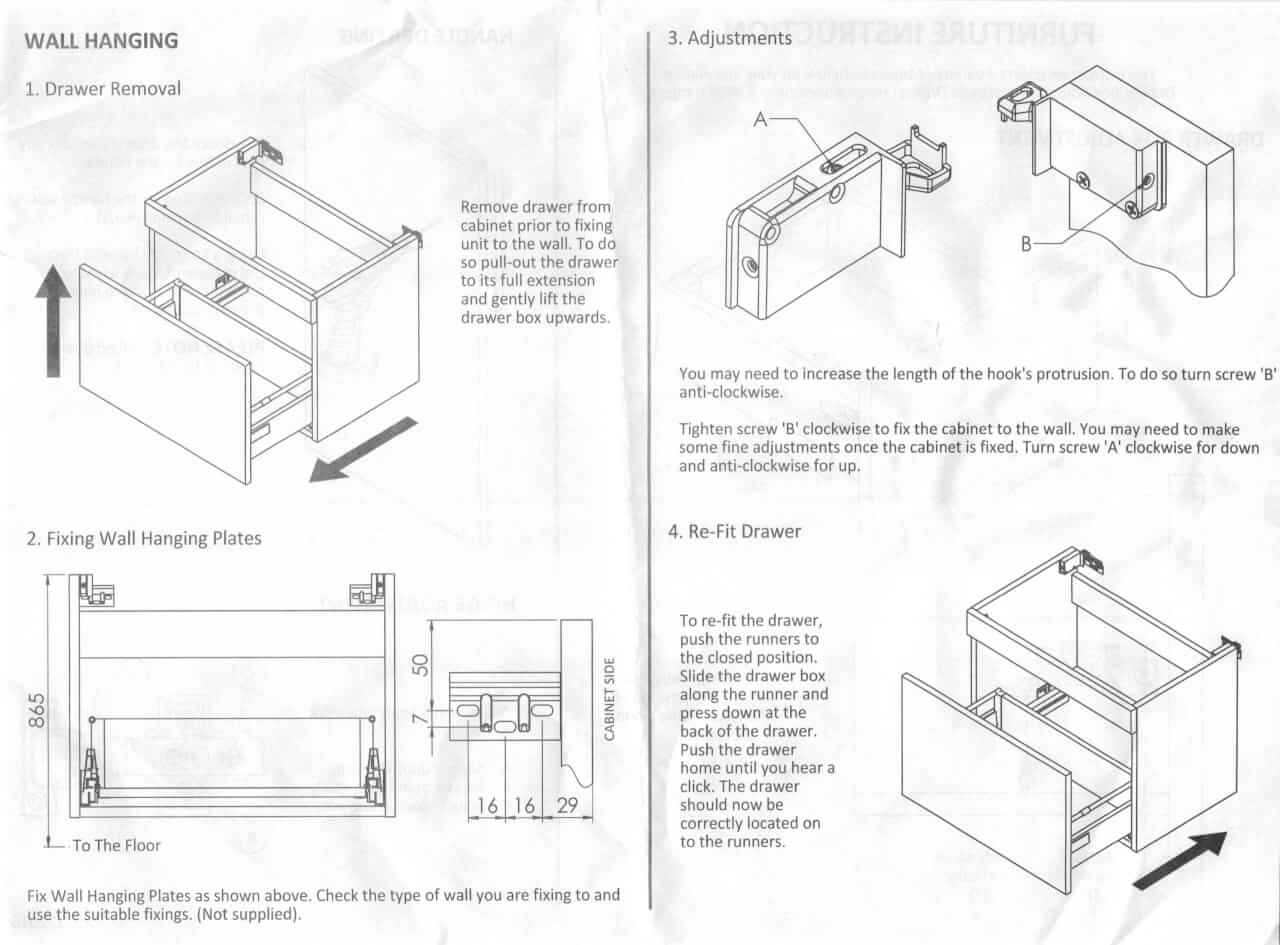 Hudson reed urban vanity unit drawer removal
