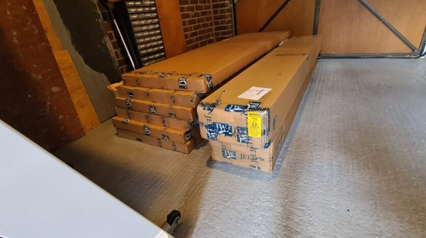 Jeld Wen Bedgebury bifold doors inside the packaging scaled