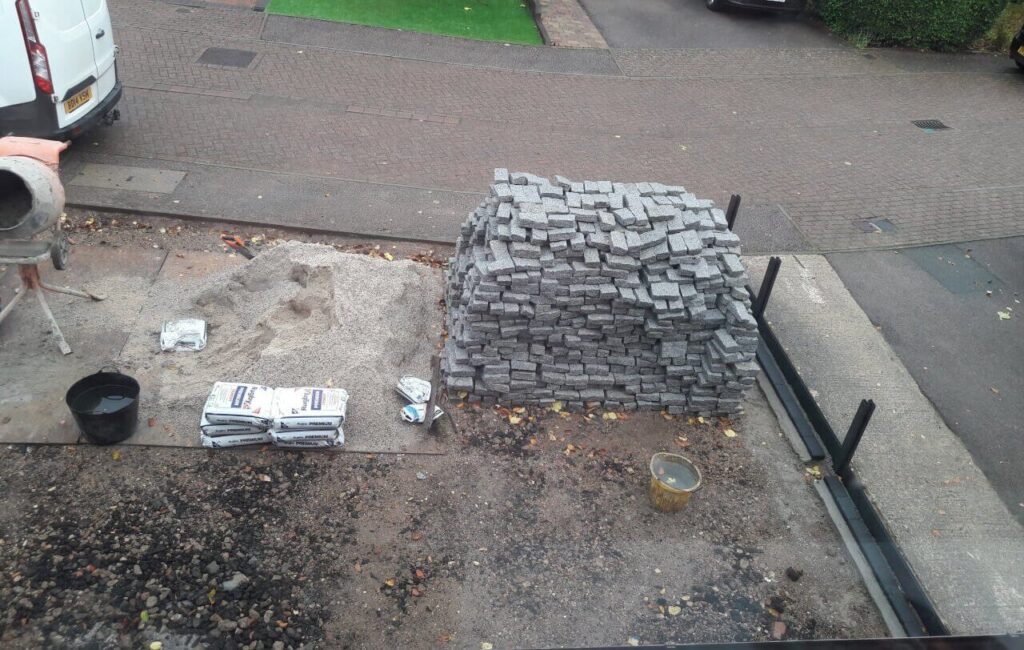 Aerial view of the site at the end of day 13