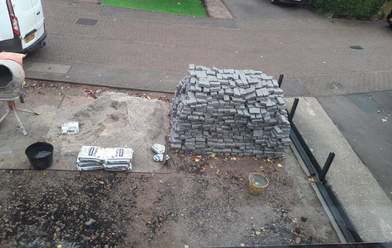Aerial view of the site at the end of day 13