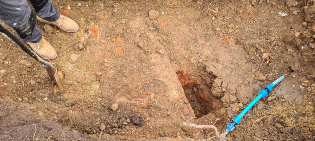 We hit the floor and foundations to the old cinema that was on the site