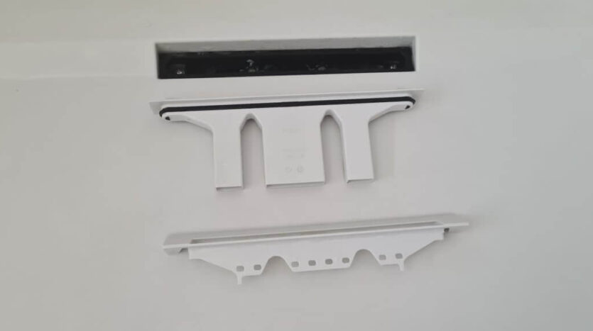 Mira Flight channel drain waste tube insert and cover
