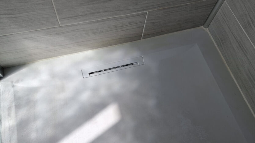 Mira Flight shower tray drainage